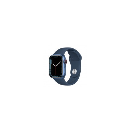 Apple Watch Series 7 GPS + Cellular, Caja de Aluminio Color Azul de 41mm, Correa Deportiva AzulMEDI SOL