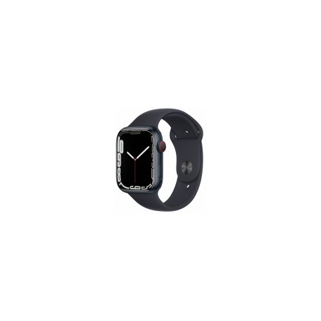 Apple Watch Series 7 GPS + Cellular, Caja de Aluminio Color Azul Medianoche de 45mm, Correa Deportiva Azul MedianocheMEDI SOL