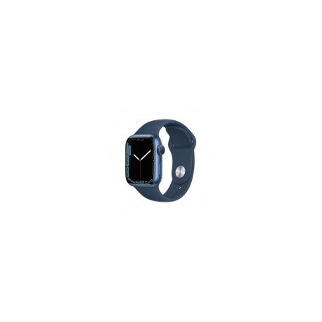 Apple Watch Series 7 GPS, Caja de Aluminio Color Azul de 41mm, Correa Deportiva AzulMEDI SOL