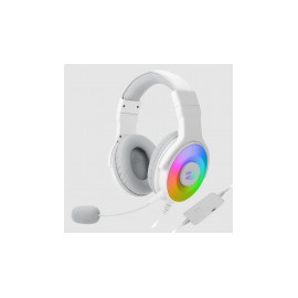 Redragon Audífonos Gamer Pandora H350, Alámbrico, 2 Metros, 3.5mm, Blanco