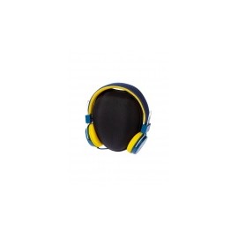 Grixx Audífonos Retro, Alámbrico, 1.2 Metros, 3.5mm, Azul/Amarillo