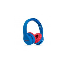 Billboard Audífonos con Micrófono Handy Beat, Bluetooth, Inalámbrico, Azul/Rojo