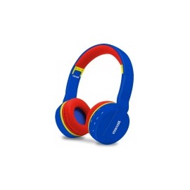 Maxell Audífonos con Mifrófono MXH-BT800, Bluetooth, Inalámbrico, 3.5 mm, Azul/Rojo