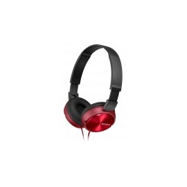Sony Audífonos con Micrófono ZX310, Alámbrico, 1.2 Metros, Rojo