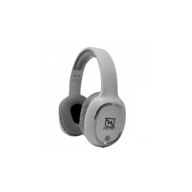 Necnon Audífonos con Micrófono NBH-04 Pro, Bluetooth, Inalámbrico, Blanco/Plata