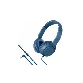 Steren Audífonos con Micrófono AUD-230, Alámbrico, 1.5 Metros, 3.5mm, Azul