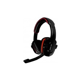 Eagle Warrior Audífonos Gamer con Micrófono HS-501, Alámbrico, 1.8 Metros, 3.5mm, Negro/Rojo