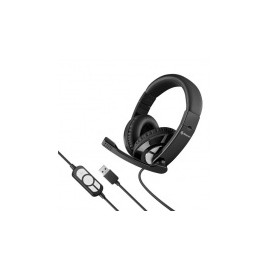 Steren Audífonos con Micrófono Ultraconfort AUD-536, Alámbrico, 1.9 Metros, USB, Negro