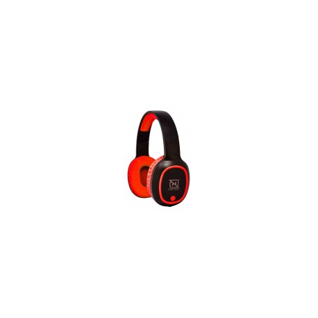 Necnon Audífonos con Micrófono NBH-04 Pro, Bluetooth, Inalámbrico, Rojo/NegroMEDI SOL