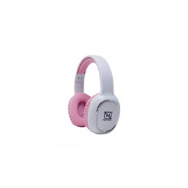Necnon Audífonos con Micrófono NBH-04 Pro, Bluetooth, Inalámbrico, Rosa/Blanco