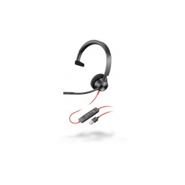 Poly Audífonos con Micrófono Blackwire 3310, Alámbrico, USB-A, Negro