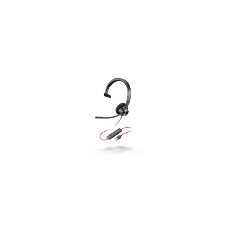 Poly Audífonos con Micrófono Blackwire 3310, Alámbrico, USB-A, NegroMEDI SOL