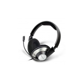 Creative Labs Audífonos con Micrófono ChatMax HS-620, Alámbrico, 2.5 Metros, 3.5mm, Negro/Plata