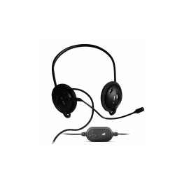 Maxell Audífonos con Micrófono 346173, Alámbrico, USB, Negro