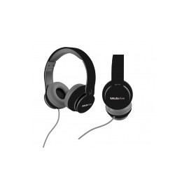Mobifree Audífonos con Micrófono Urban Kaos, Alámbrico, 1.2 Metros, 3.5mm, Negro