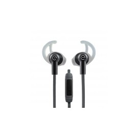 Easy Line Audífonos Intrauriculares Deportivos con Micrófono In-Ear, Alámbrico, 1.08 Metros, 3.5mm, Negro/Gris