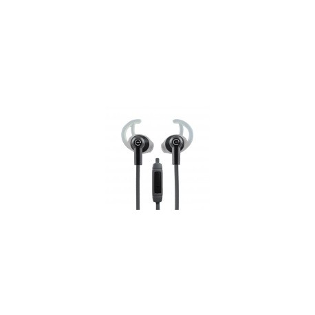 Easy Line Audífonos Intrauriculares Deportivos con Micrófono In-Ear, Alámbrico, 1.08 Metros, 3.5mm, Negro/GrisMEDI SOL