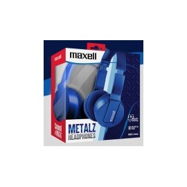 Maxell Audífonos con Micrófono Solid2 Metalz, Alámbrico, 3.5mm, Azul