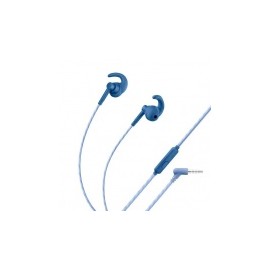 Steren Audífonos Intrauriculares Deportivos con Micrófono AUD-356S, Alámbrico, 1.2 Metros, 3.5mm, Azul