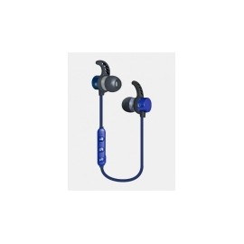 Ginga Audífonos Intrauriculares Deportivos con Micrófono GI18AUD01BT-AZ, Inalámbrico, Bluetooth, Azul