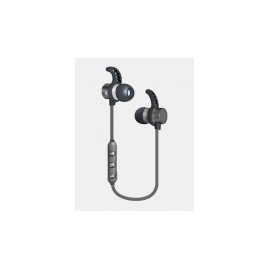 Ginga Audífonos Intrauriculares Deportivos con Micrófono GI18AUD01BT-GR, Inalámbrico, Bluetooth, Gris