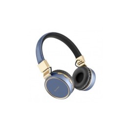 Steren Audífonos con Micrófono AUD-800, Bluetooth, Inalámbrico, USB, Azul