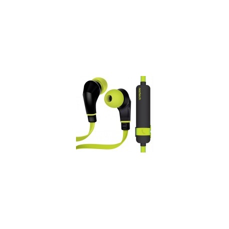 Naztech Audífonos Intrauriculares Deportivos con Micrófono NX80W, Inalámbrico, Bluetooth, Negro/VerdeMEDI SOL