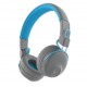 JLAB Audífonos con Micrófono Studio, Bluetooth, Inalámbrico, Gris/AzulMEDI SOL