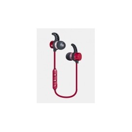 Ginga Audífonos Intrauriculares Deportivos con Micrófono GI18AUD01BT-RO, Inalámbrico, Bluetooth, Rojo