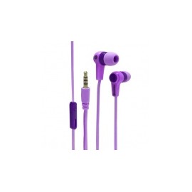 Steren Audífonos Intrauriculares con Micrófono AUD-066, Alámbrico, 1.2 Metros, 3.5mm, Morado