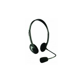 Easy Line EL-993148 Audífonos con Micrófono, Alámbrico, Negro