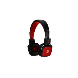 Getttech Audífonos con Micrófono Reveal, Alámbrico, 1.2 Metros, 3.5mm, Negro/Rojo
