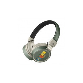 Steren Audífonos con Micrófono AUD-800 The Simpsons Bart, Bluetooth, Inalámbrico, USB, Verde