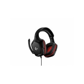 Logitech Audífonos Gamer G332, Alámbrico, 2 Metros, 3.5mm, Negro/Rojo