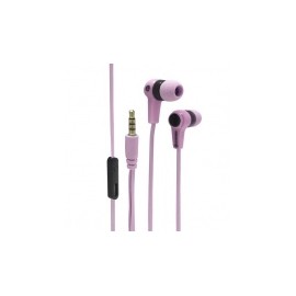 Steren Audífonos Intrauriculares con Micrófono AUD-066, Alámbrico, 1.2 Metros, 3.5mm, Rosa