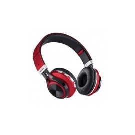 Steren Audífonos con Micrófono Xtreme, Bluetooth, Inalámbrico, Negro/Rojo
