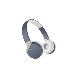 Steren Audífonos con Micrófono AUD-799, Bluetooth, Inalámbrico, Azul/Blanco