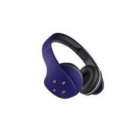 Steren Audífonos con Micrófono Ultra Confort, Bluetooth, Inalámbrico, Negro/Azul