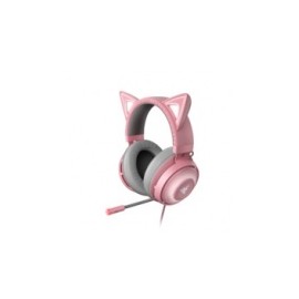Razer Audífonos Gamer Kraken Kitty Edition, Alámbrico, 1.3 Metros, USB, Gris/Rosa