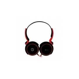 Getttech Audífonos con Micrófono Rythm, Alámbrico, 1.5 Metros, 3.5mm, Negro/Rojo