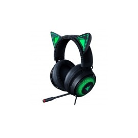 Razer Audífonos Gamer Kraken Kitty Edition, Alámbrico, 1.3 Metros, USB, Negro/Verde