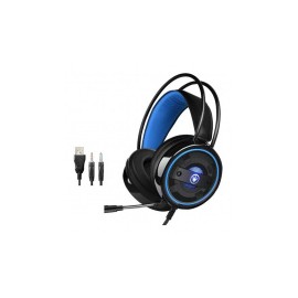 OEM Audífonos con Micrófono G60, Alámbrico, 2.20 Metros, USB, Negro/Azul