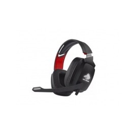 Eagle Warrior Audífonos Gamer Diamond, Alámbrico, 2.1 Metros, USB + 3.5mm, Negro/Rojo