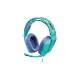 Logitech Audífonos Gamer G335 para PC/Xbox/PS4/Nintendo Switch, Alámbrico, 3.5mm, Menta