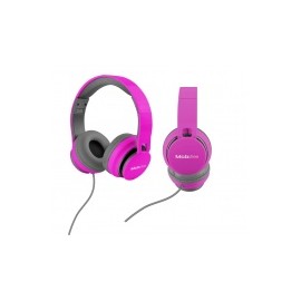Mobifree Audífonos con Micrófono Urban Kaos, Alámbrico, 1.2 Metros, 3.5mm, Rosa