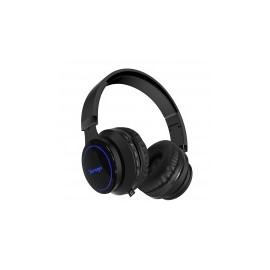 Vorago Audífonos con Micrófono HPB-201-LED, Bluetooth, Inalámbrico, Negro