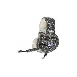 Onikuma Audífonos Gamer K5 7.1, Alámbrico, 2.2 Metros, 3.5mm, Blanco/Gris