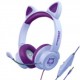 HyperGear Audífonos Gamer para Niños Kombat Kitty, Alámbrico, 1.8 Metros, 3.5mm, PúrpuraMEDI SOL