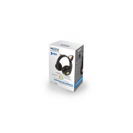 Misik Audífonos con Micrófono MH620, Bluetooth, Alámbrico/Inalámbrico, USB/3.5mm, Negro