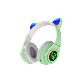 Necnon Audífonos Gamer NBH-07, Alámbrico/Inalámbrico, 3.5mm, Verde/Blanco